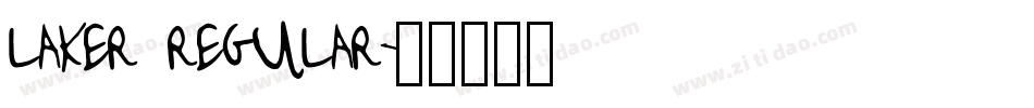 laker regular字体转换